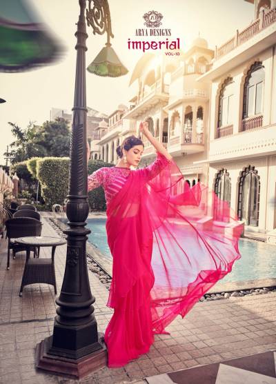 IMPERIAL VOL-10 BY ARYA DESIGNER ORGANZA SAREE MANUFACTURER IN INDIA